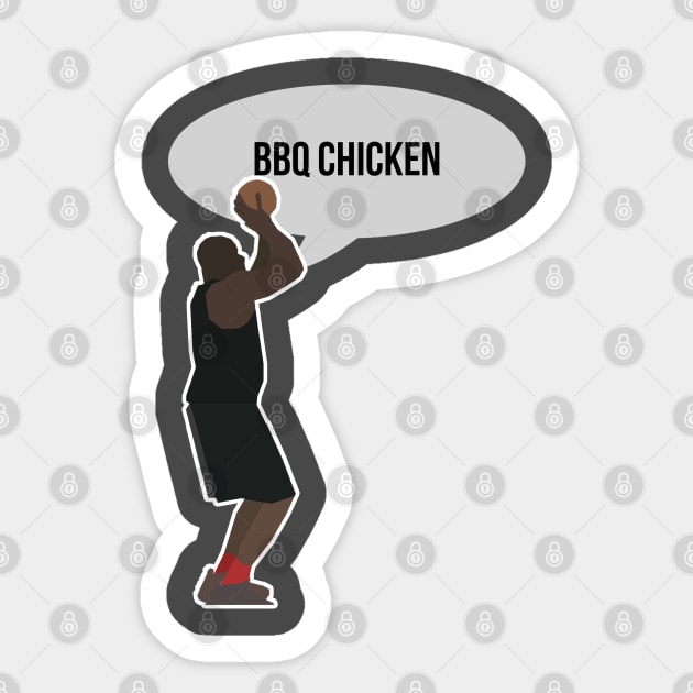 Shaq O'Neal - BBQ Chicken Sticker by xavierjfong